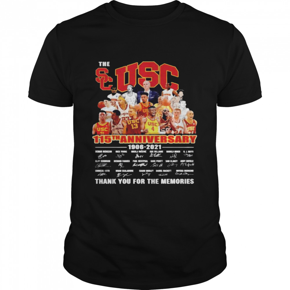 The USC Trojans men’s basketball 115th anniversary 1906 2021 thank you for the memories shirt Classic Men's T-shirt