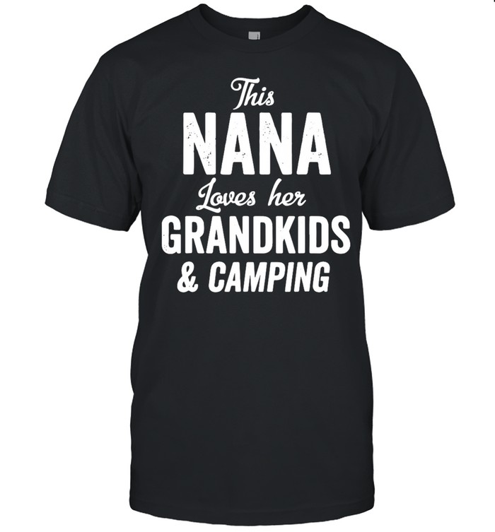 This nana loves her grandkids and camping shirt Classic Men's T-shirt