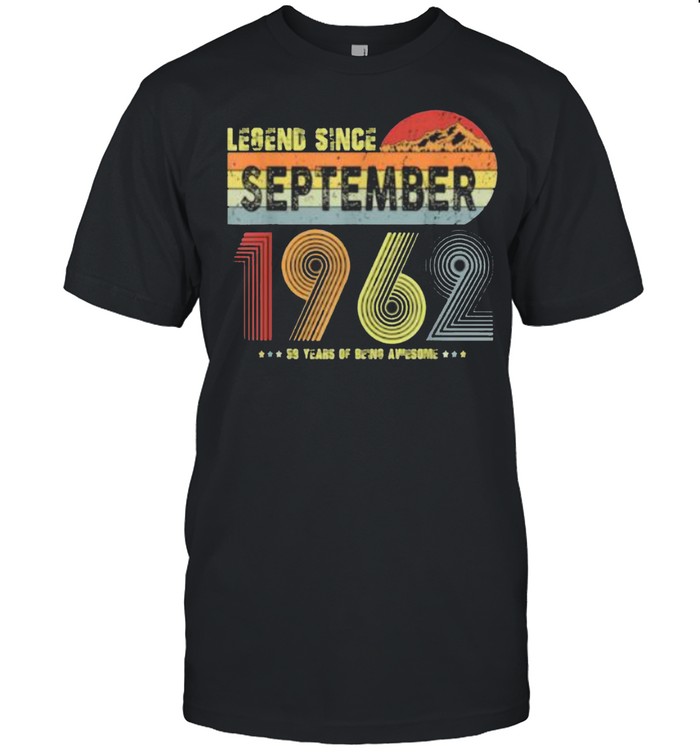 Legend Since September 1962 Vintage 59 Yrs Old Shirt