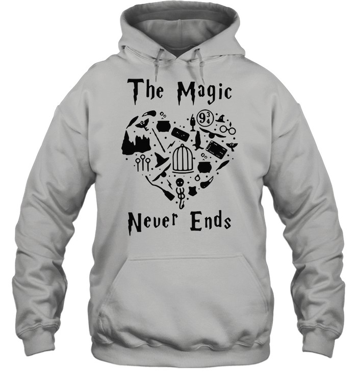 Harry Potter The Magic Never Ends T-shirt Unisex Hoodie
