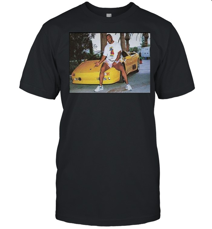 Kid Dynamite Champ Boxer Sitting On Lamborghini Print On Shirt