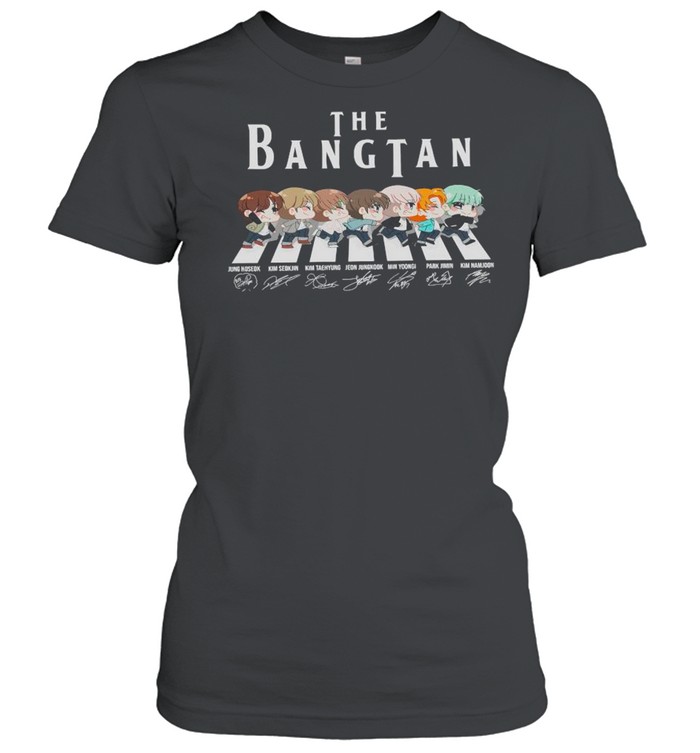 The Bangtan BTS Chibi Abbey Road Signatures shirt Classic Women's T-shirt