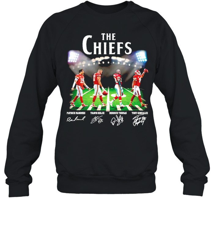 The Chiefs players mashup The Beatles Abbey Road shirt Unisex Sweatshirt