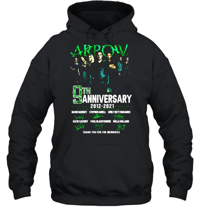 Arpow 9th anniversary 2012 2021 thank you for the memories signatures shirt Unisex Hoodie