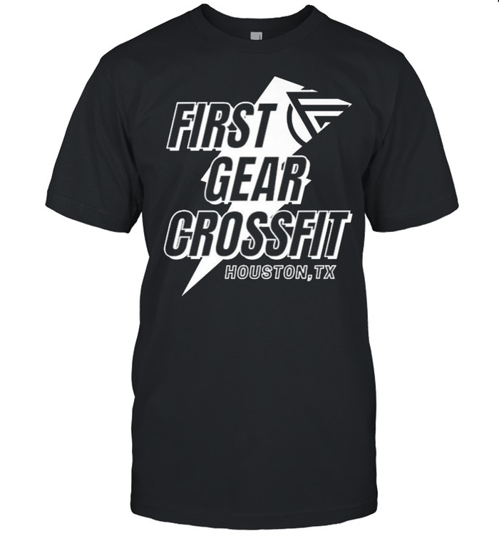 First Gear Crossfit Houston HTX Athlete gear NEW Logo  Classic Men's T-shirt