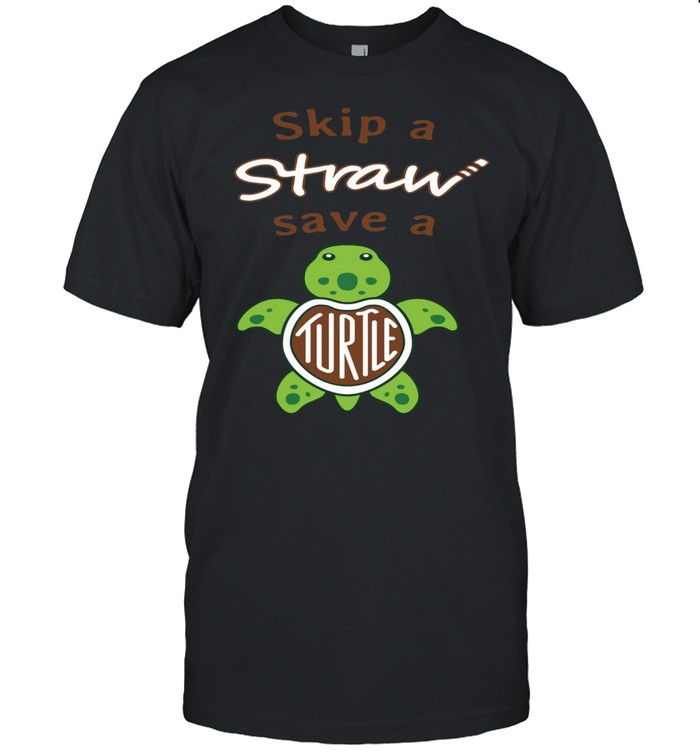 Skip a Straw Save a Turtle shirt Classic Men's T-shirt