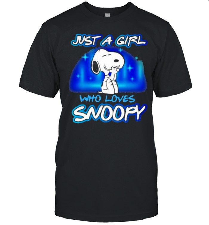 Just A Girl Who Loves Snoopy  Classic Men's T-shirt