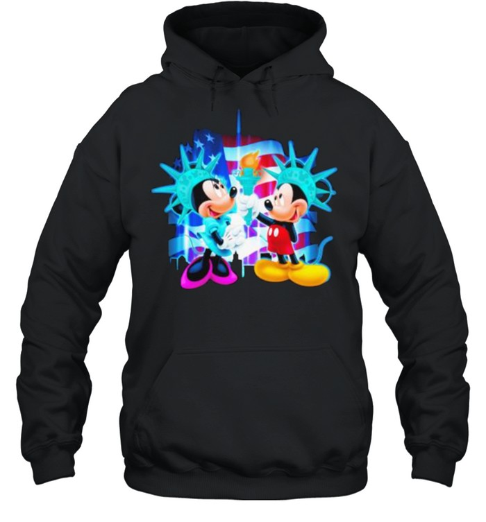 Mickey And Minnie 4th Of July Independence  Unisex Hoodie