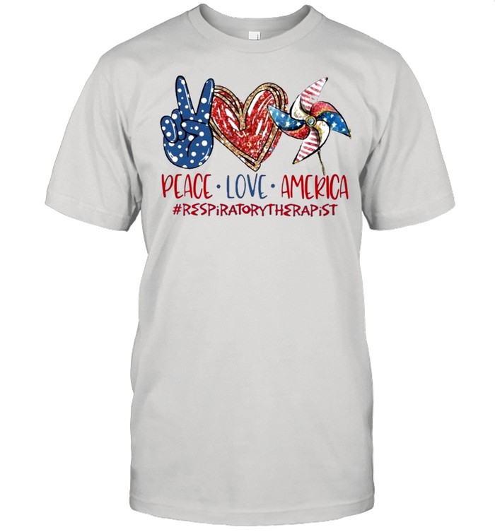 Peace Love America 4th Of July Independence Day 2021 shirt Classic Men's T-shirt