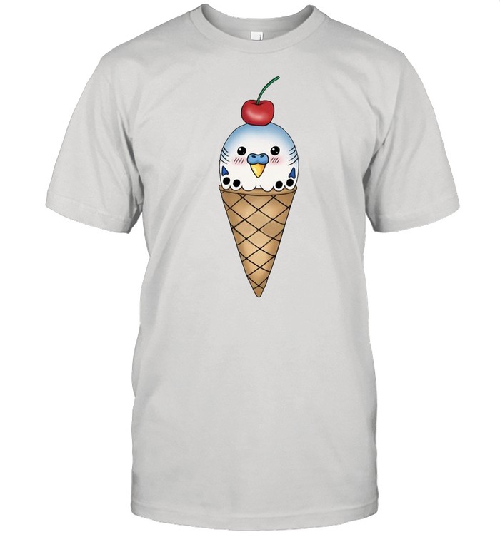 Budgie in ice cream cone shirt Classic Men's T-shirt