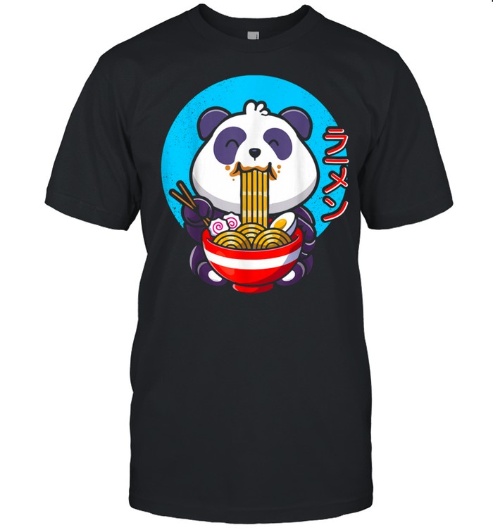 Kawaii Cute Anime Ramen Panda Japanese shirt Classic Men's T-shirt