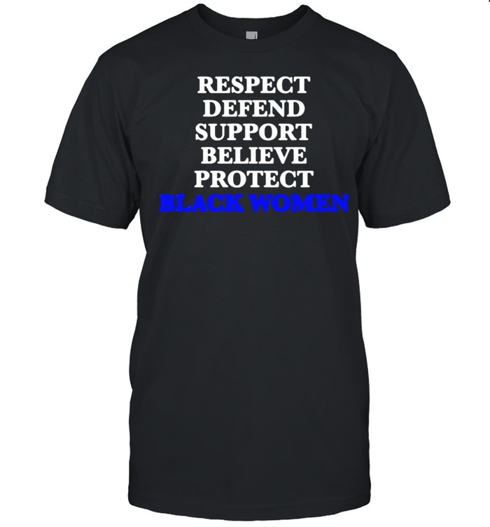 Respect defend support believe protect black women shirt Classic Men's T-shirt