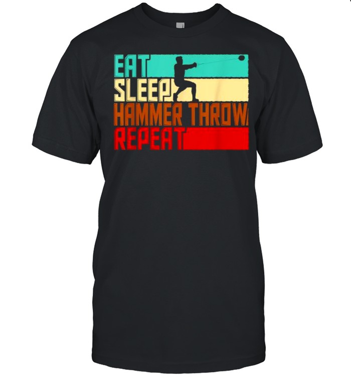 Eat Sleep Repeat Hammer Throw Vintage T- Classic Men's T-shirt