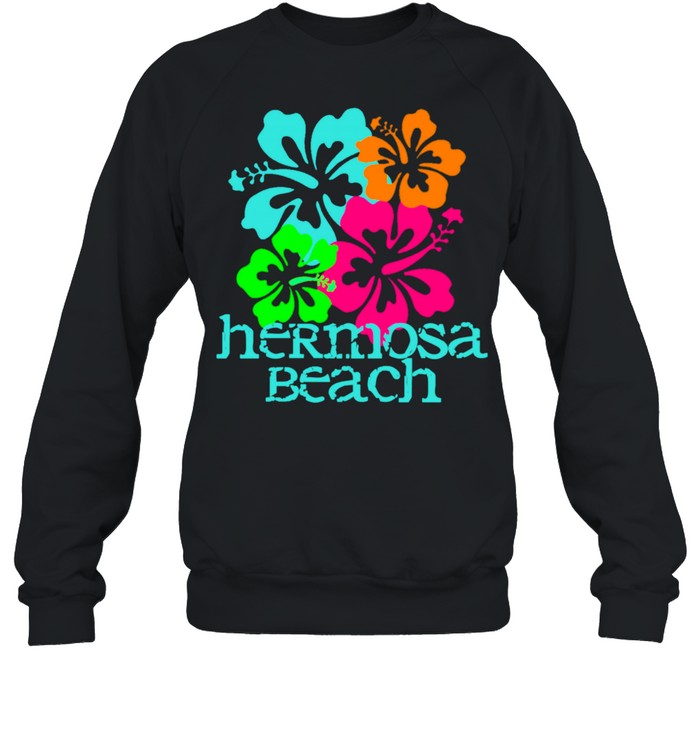 Hermosa Beach Vacation Travel Surf California Vacay Langarmshirt shirt Unisex Sweatshirt