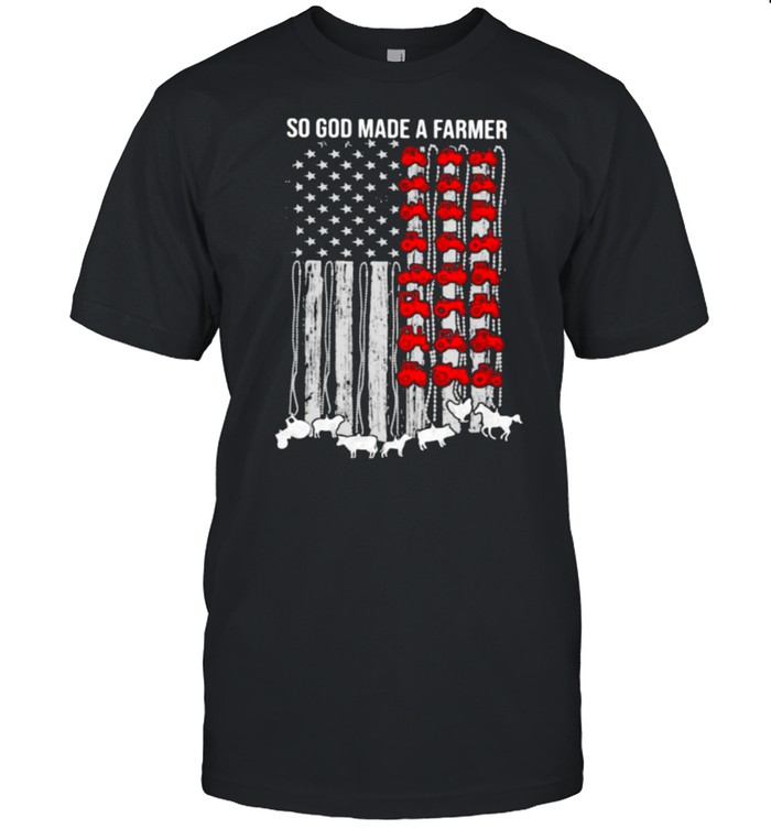 So God Made A Farmer Flag  Classic Men's T-shirt