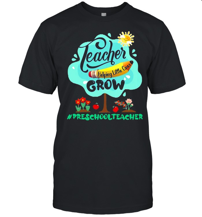 Teacher Helping Little Ones Grow 3rd Grade Teacher T-shirt Classic Men's T-shirt