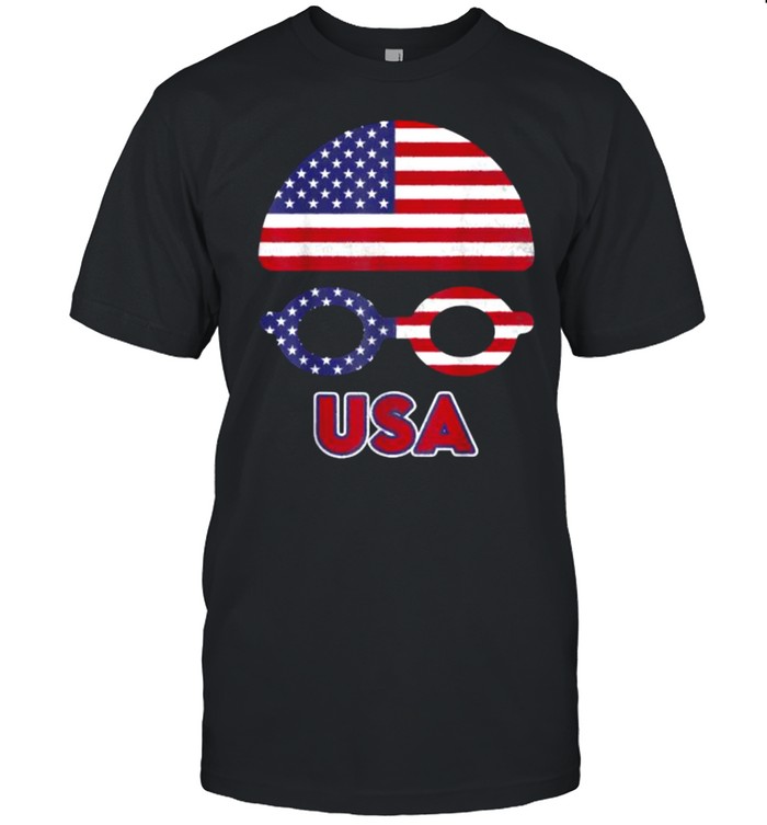 USA Swimming American National Flag Swimming T- Classic Men's T-shirt