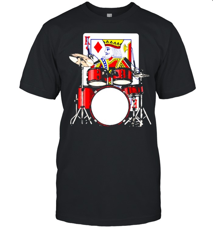 Card King Drummer  Classic Men's T-shirt