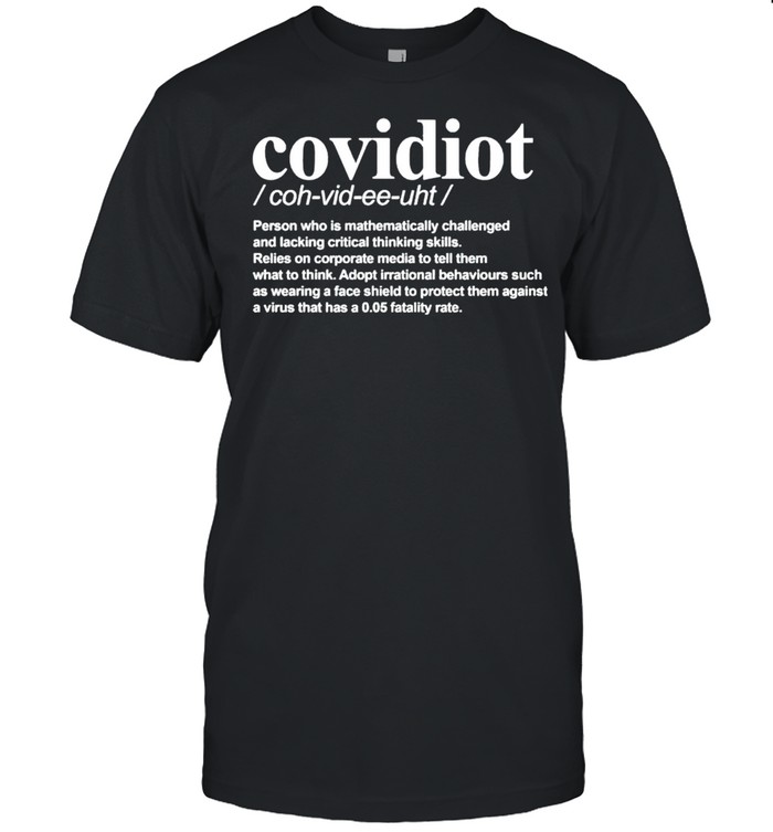 Covidiot person who is mathematically challenged shirt Classic Men's T-shirt