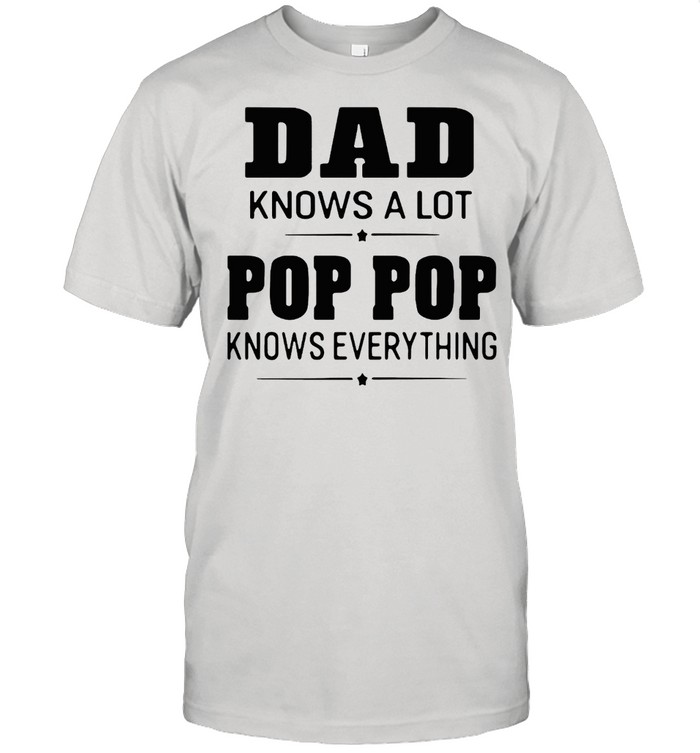 Dad Knows A Lot Pops Everything  Classic Men's T-shirt