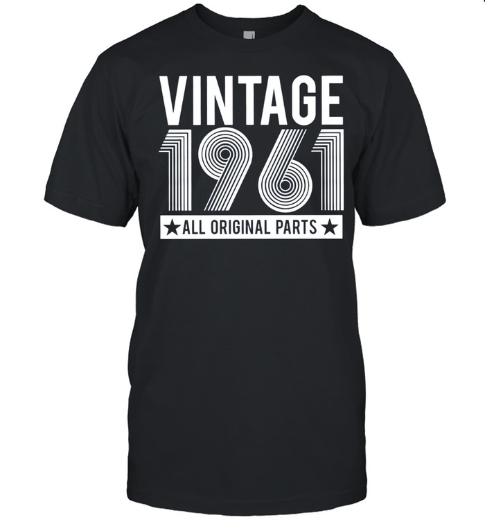 60th Birthday day gift, Vintage 1961 all original parts shirt Classic Men's T-shirt