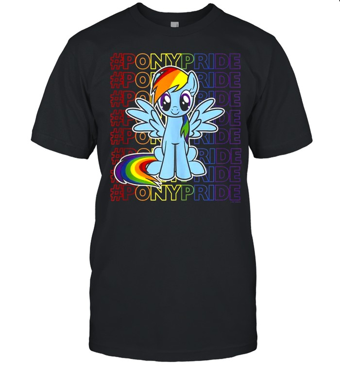 My Little Pony Friendship Is Magic Rainbow Pride Stack  Classic Men's T-shirt