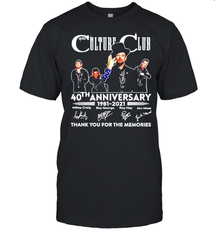 Culture Club 40th Anniversary 1981 2021 thank you for the memories shirt Classic Men's T-shirt