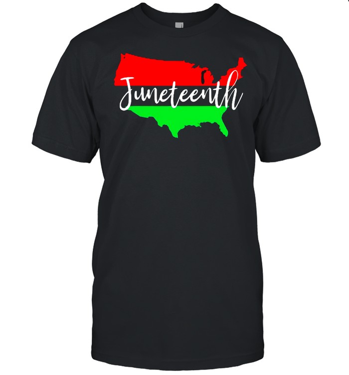 Juneteenth Celebrate Black Freedom Usa Map Black History T-shirt Classic Men's T-shirt