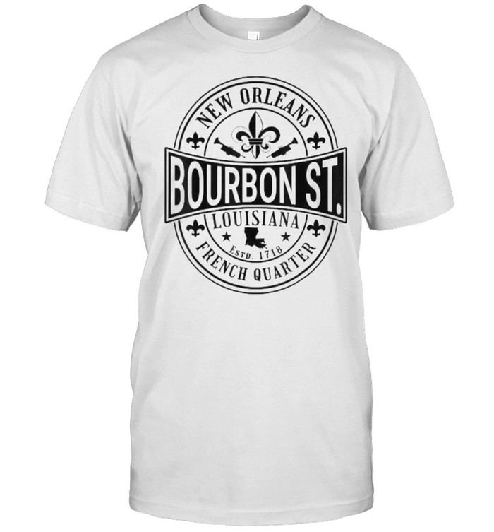 French Quarter Bourbon St New Orleans Souvenir T- Classic Men's T-shirt