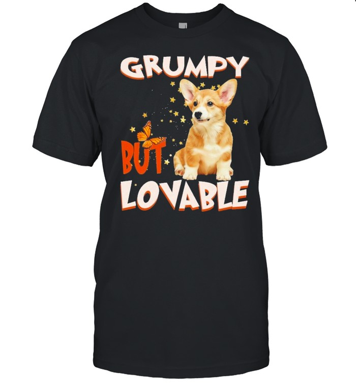 Corgi grumpy but lovable shirt Classic Men's T-shirt