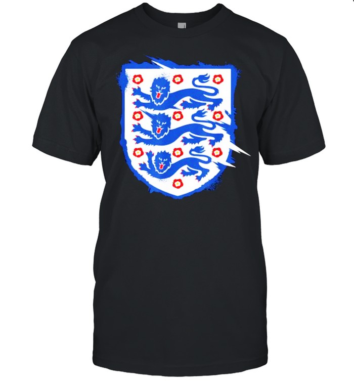 England Three Heraldic Lions Crest Soccer Football 2020 2021 T- Classic Men's T-shirt