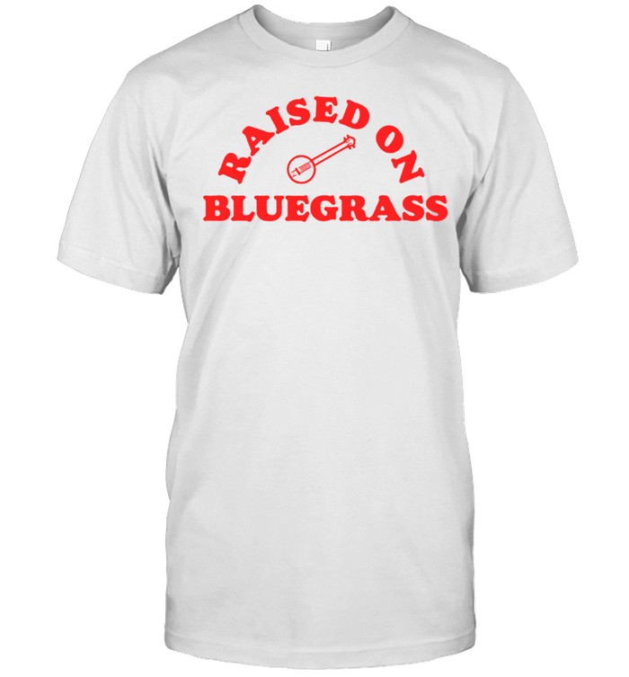 Raised On Bluegrass Eighties Minimalist Banjo Retro shirt Classic Men's T-shirt