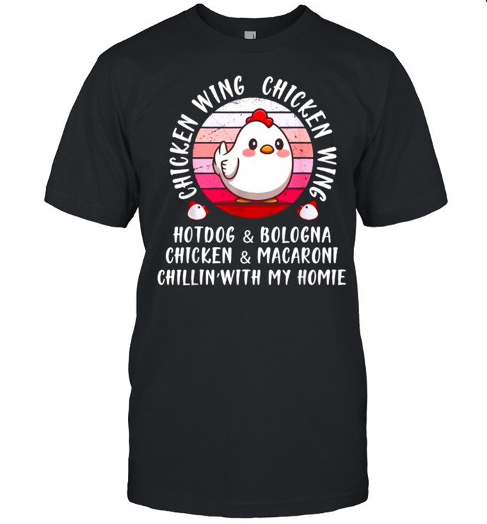 Chicken Wing Chicken Wing Hotdog and Bologna Vintage  Classic Men's T-shirt