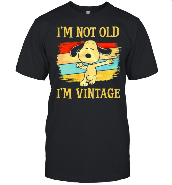 I’m Not Old I’m Vintage Snoopy  Classic Men's T-shirt