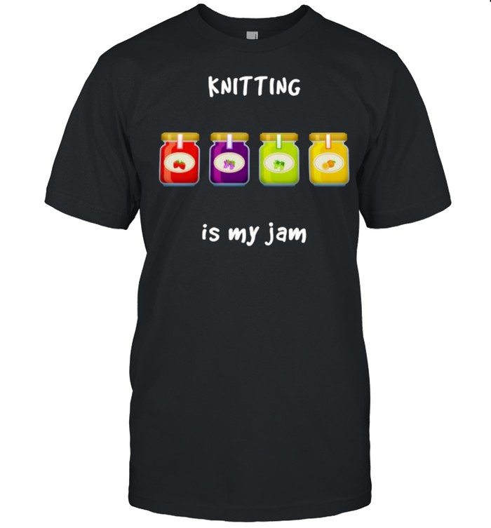 Knitting is My Jam Slang Phrase shirt Classic Men's T-shirt