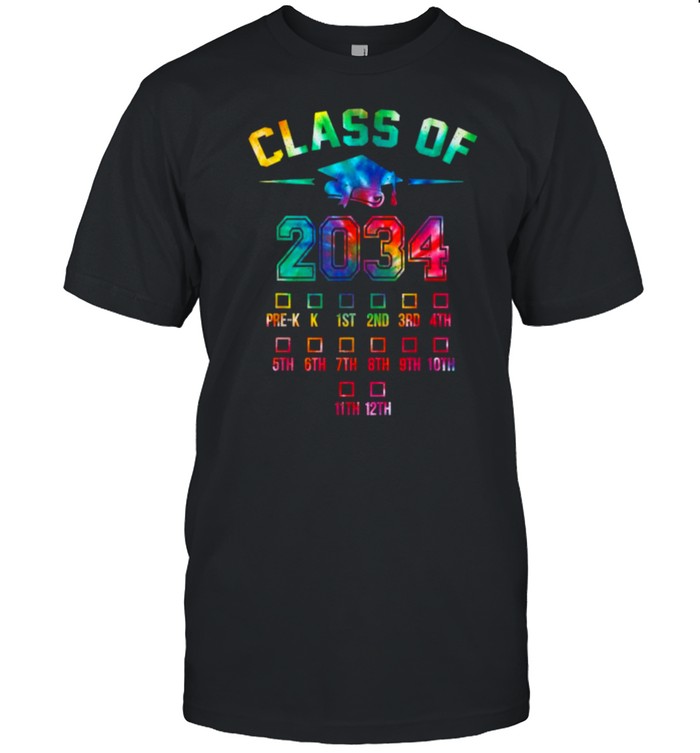 Class of 2034 school colorful shirt Classic Men's T-shirt