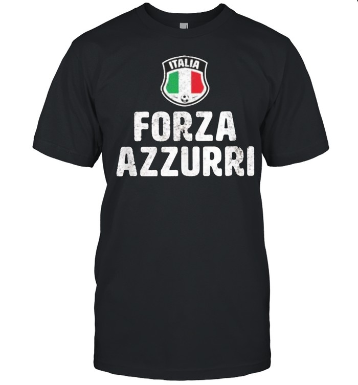 Forza Azzurri Italia Italy Football Soccer Jersey Champions shirt Classic Men's T-shirt