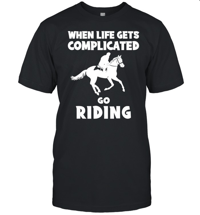 life gets complicated i horse shirt Classic Men's T-shirt