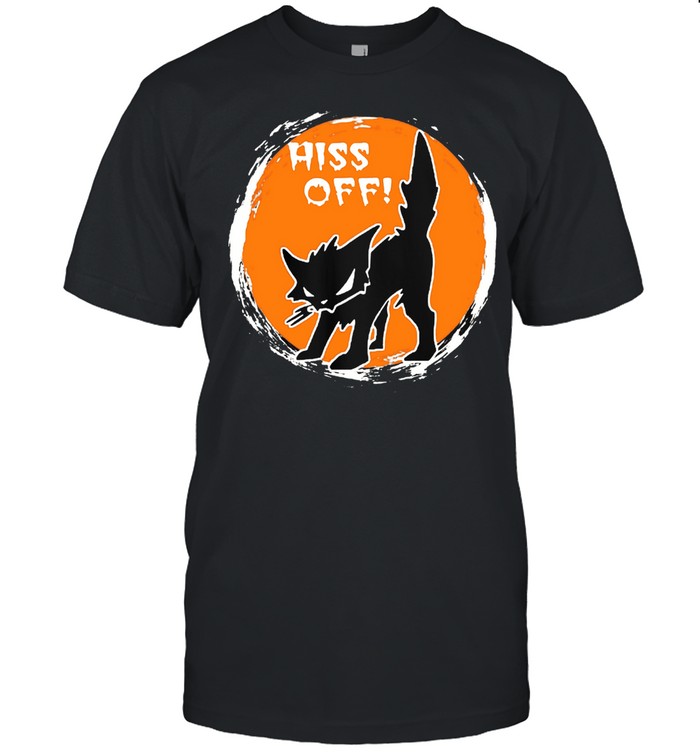 CAT MOON HISS OFF SHIRT Classic Men's T-shirt