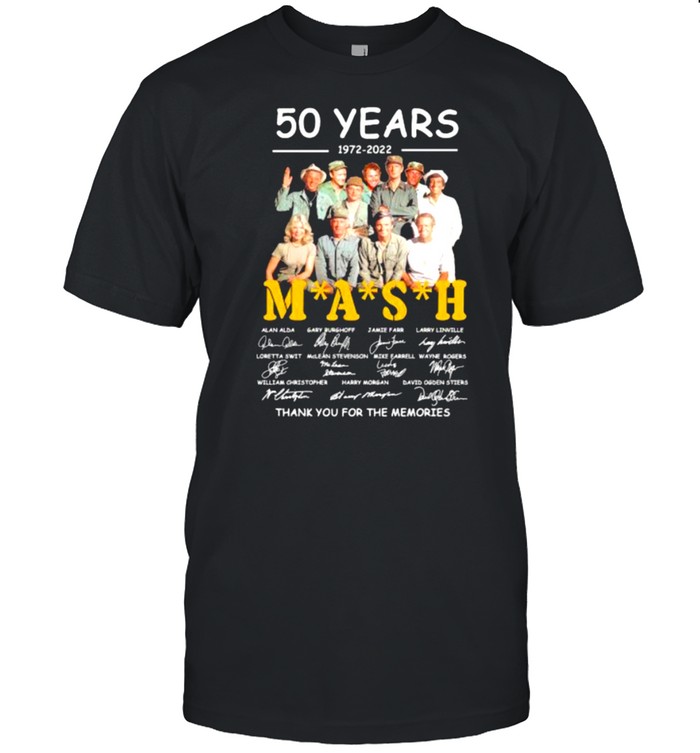 50 years 1972 2022 mash thank you for the memories signatures shirt Classic Men's T-shirt
