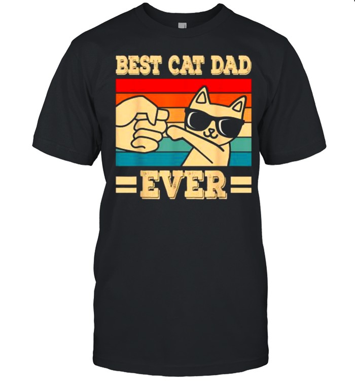 Best Cat Dad Ever Funny Cat Vintage T- Classic Men's T-shirt