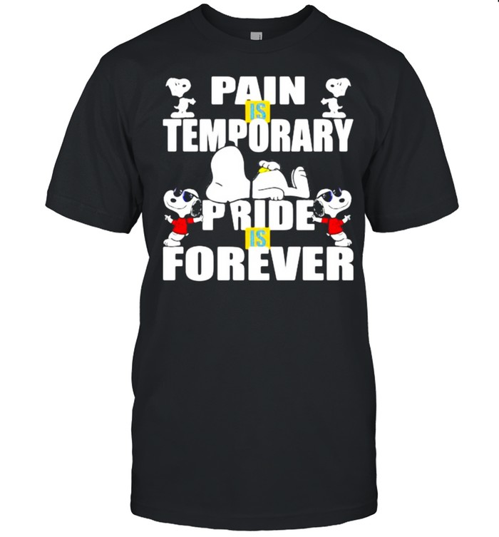 Pain Is Temporary Prie Is Forever Snoopy  Classic Men's T-shirt