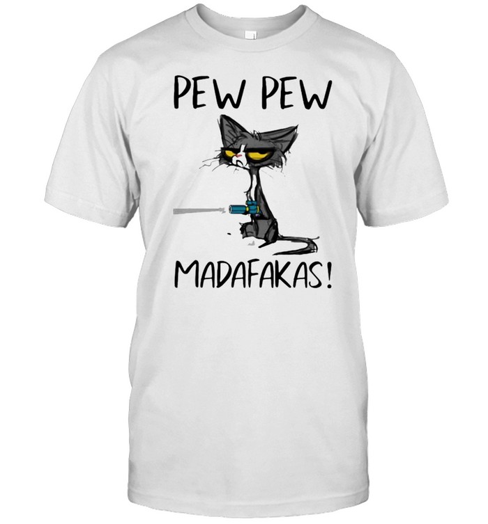 Pew pew madafakas cat shirt Classic Men's T-shirt