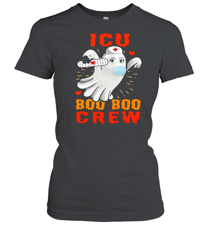 ICU Boo Boo Crew Ghost Halloween Cute T-shirt Classic Women's T-shirt