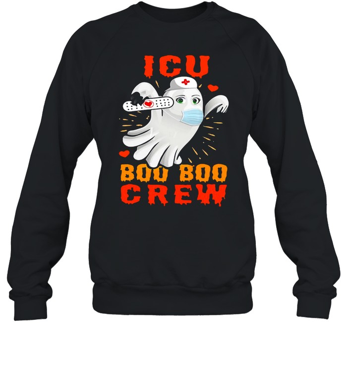 ICU Boo Boo Crew Ghost Halloween Cute T-shirt Unisex Sweatshirt