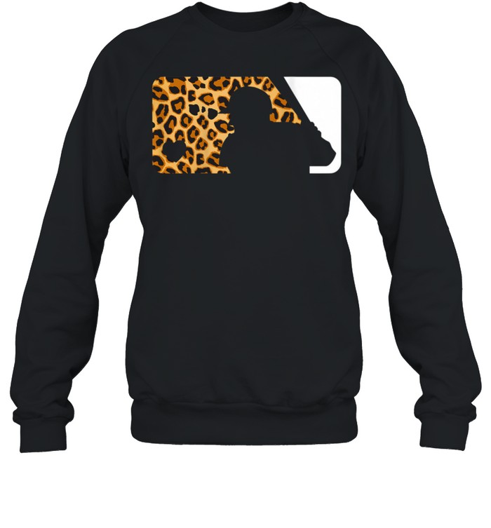 Baseball Game Day Leopard Mothers Day shirt Unisex Sweatshirt