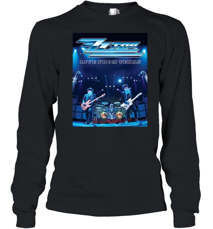 Zz Top Band Tour Live from Texas shirt Long Sleeved T-shirt