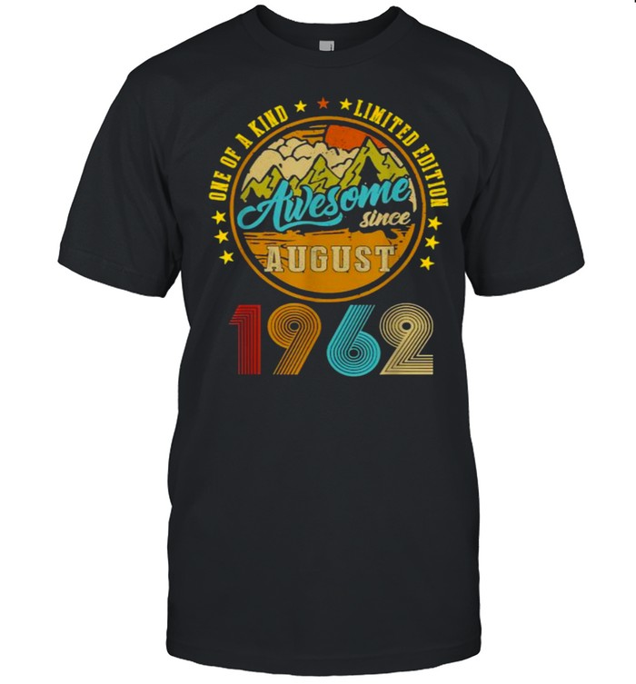 One Of A Kind Limited Edition Awesome Since August 19632 Vintage T- Classic Men's T-shirt