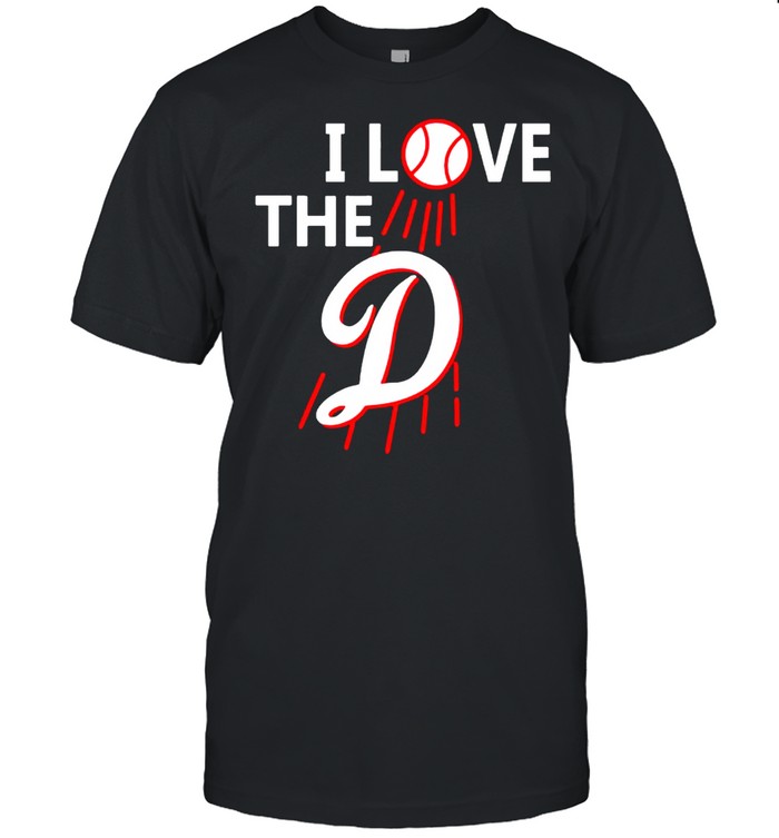 Dodgers I love the D shirt Classic Men's T-shirt