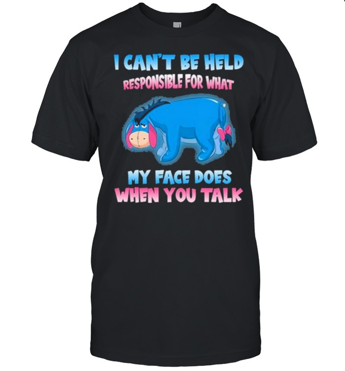 i Can’t Be Help Responsible For hat My Face Does When You Talk  Classic Men's T-shirt